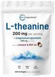 Micro Ingredients L-Theanine with Magnesium Glycinate softgels front view