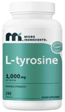 Micro Ingredients L-Tyrosine 240 capsules bottle front view