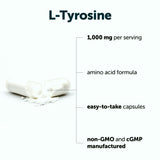 Micro Ingredients L-Tyrosine 240 capsules side view
