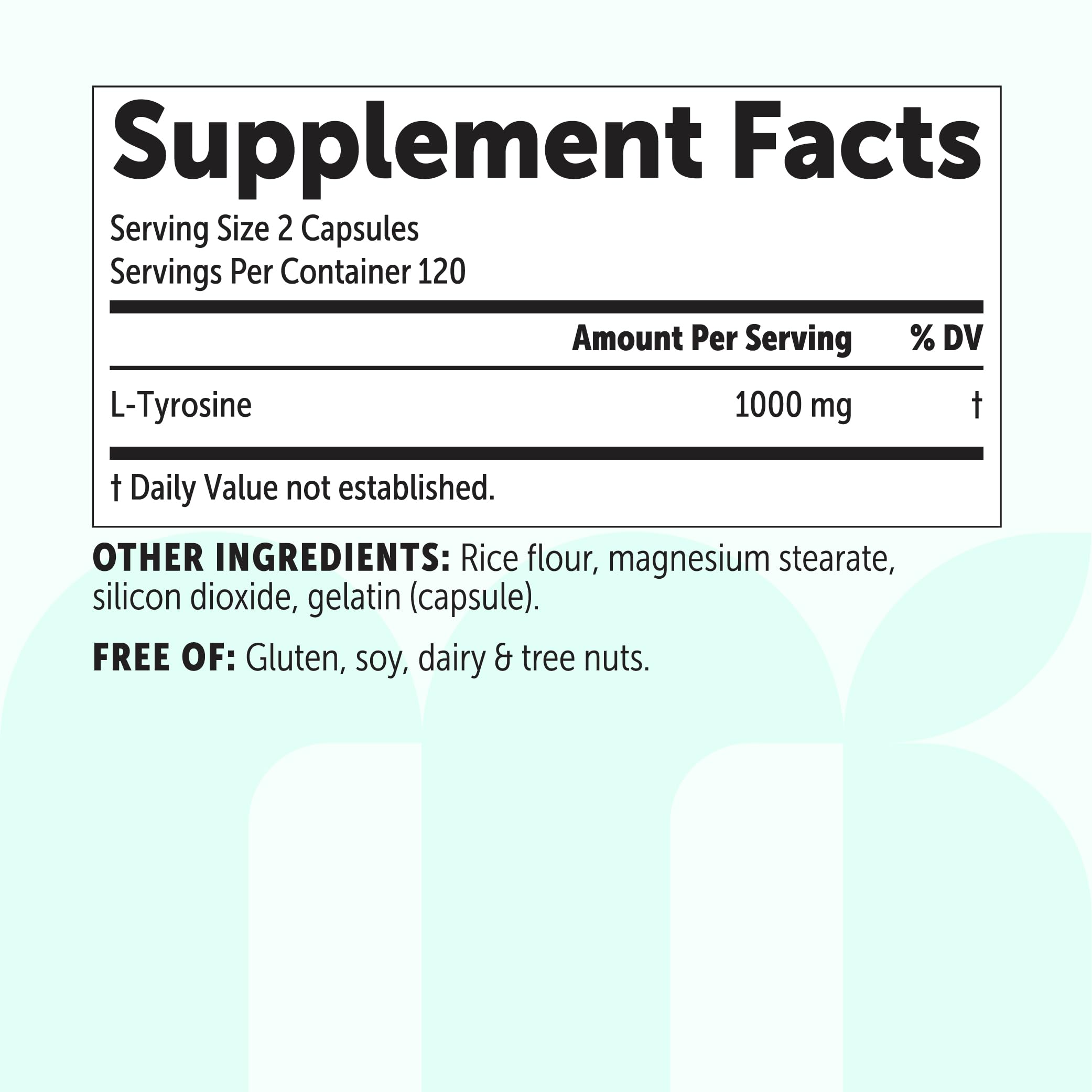 Micro Ingredients L-Tyrosine bottle with a measuring spoon