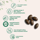 Micro Ingredients Lion’s Mane+ Softgels close-up of softgel