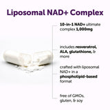 Micro Ingredients Liposomal NAD+ 10-in-1 Supplement side view