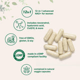 Micro Ingredients Liposomal NAD+ 12-in-1 Supplement capsules close-up