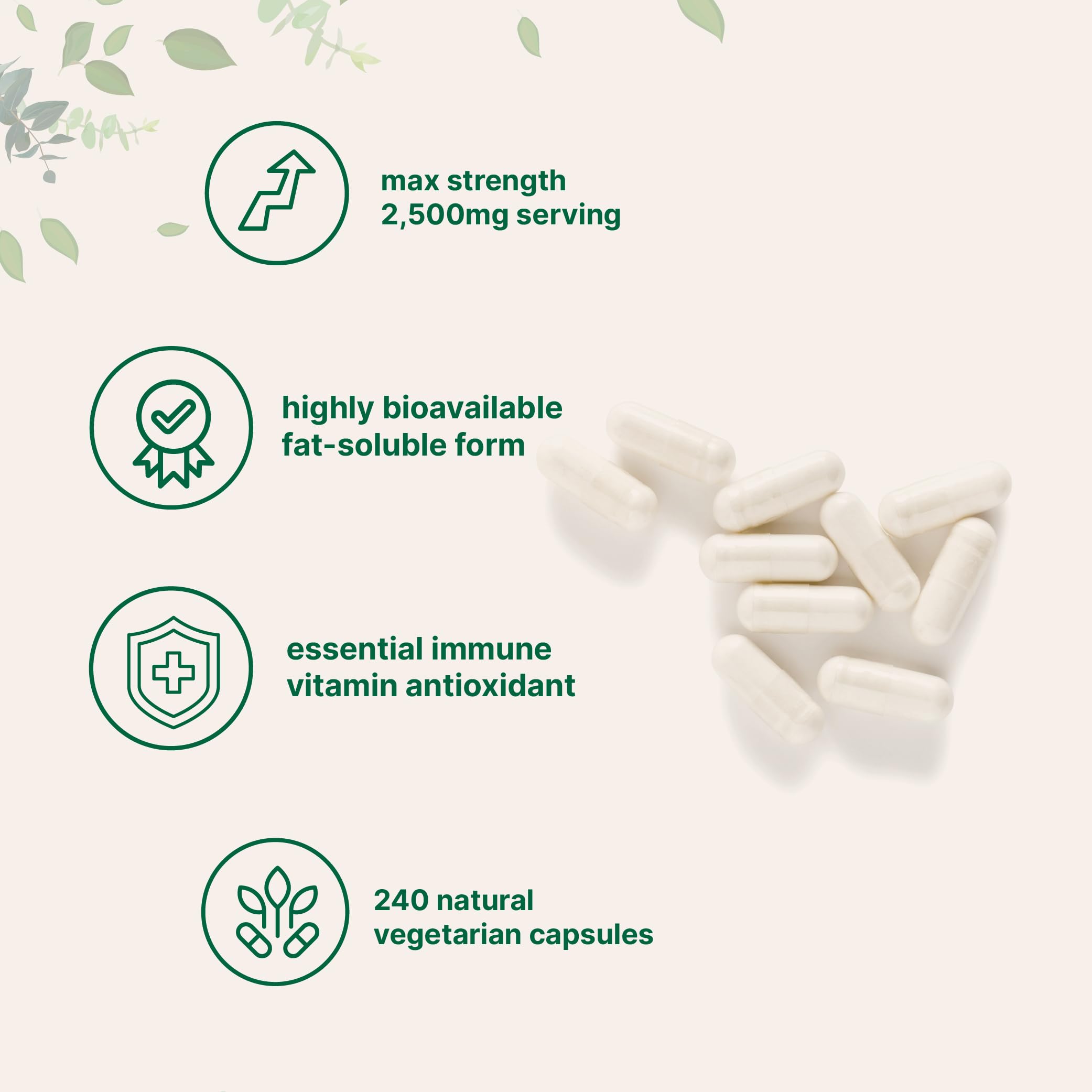 Micro Ingredients Liposomal Vitamin C capsules close-up