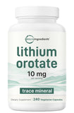 Micro Ingredients Lithium Orotate 240 vegetarian capsules front view