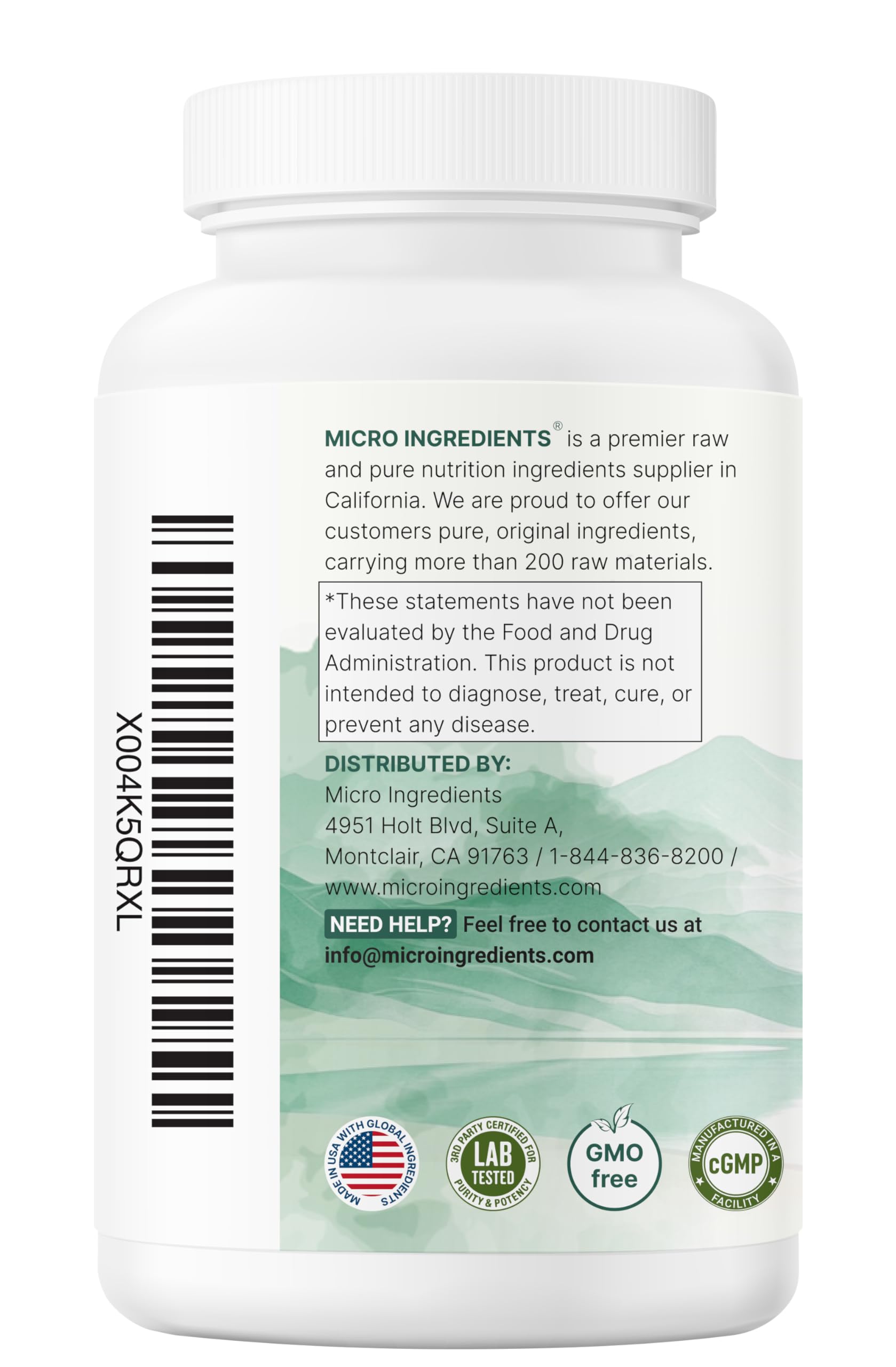 Micro Ingredients Lithium Orotate supplement with a measuring spoon