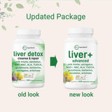 Micro Ingredients Liver Advanced 2 Pack top view of the packaging