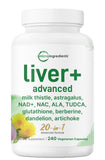 Micro Ingredients Liver Advanced+ 240 capsules front view