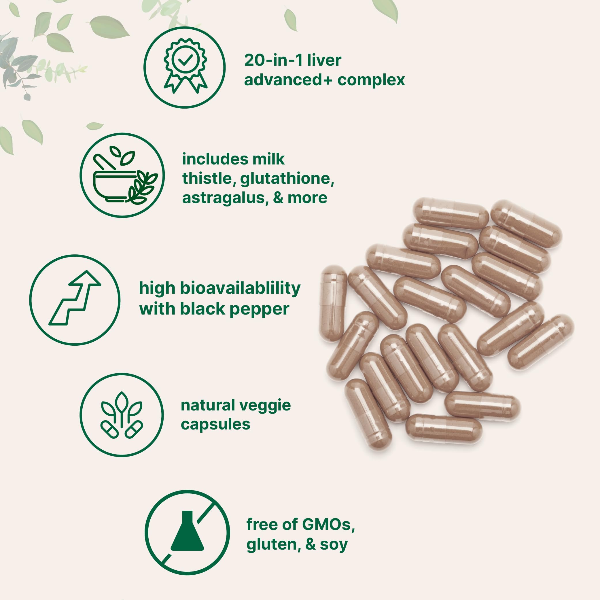 Micro Ingredients Liver Advanced+ label close-up
