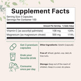 Micro Ingredients Magnesium Citrate Complex 500mg back view
