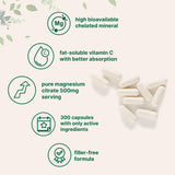 Micro Ingredients Magnesium Citrate Complex 500mg side view