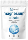Micro Ingredients Magnesium Citrate Powder 907g front view