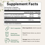 Micro Ingredients Magnesium Glycinate 1000mg bottle side view