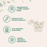 Micro Ingredients Magnesium Glycinate Capsules on a wooden table