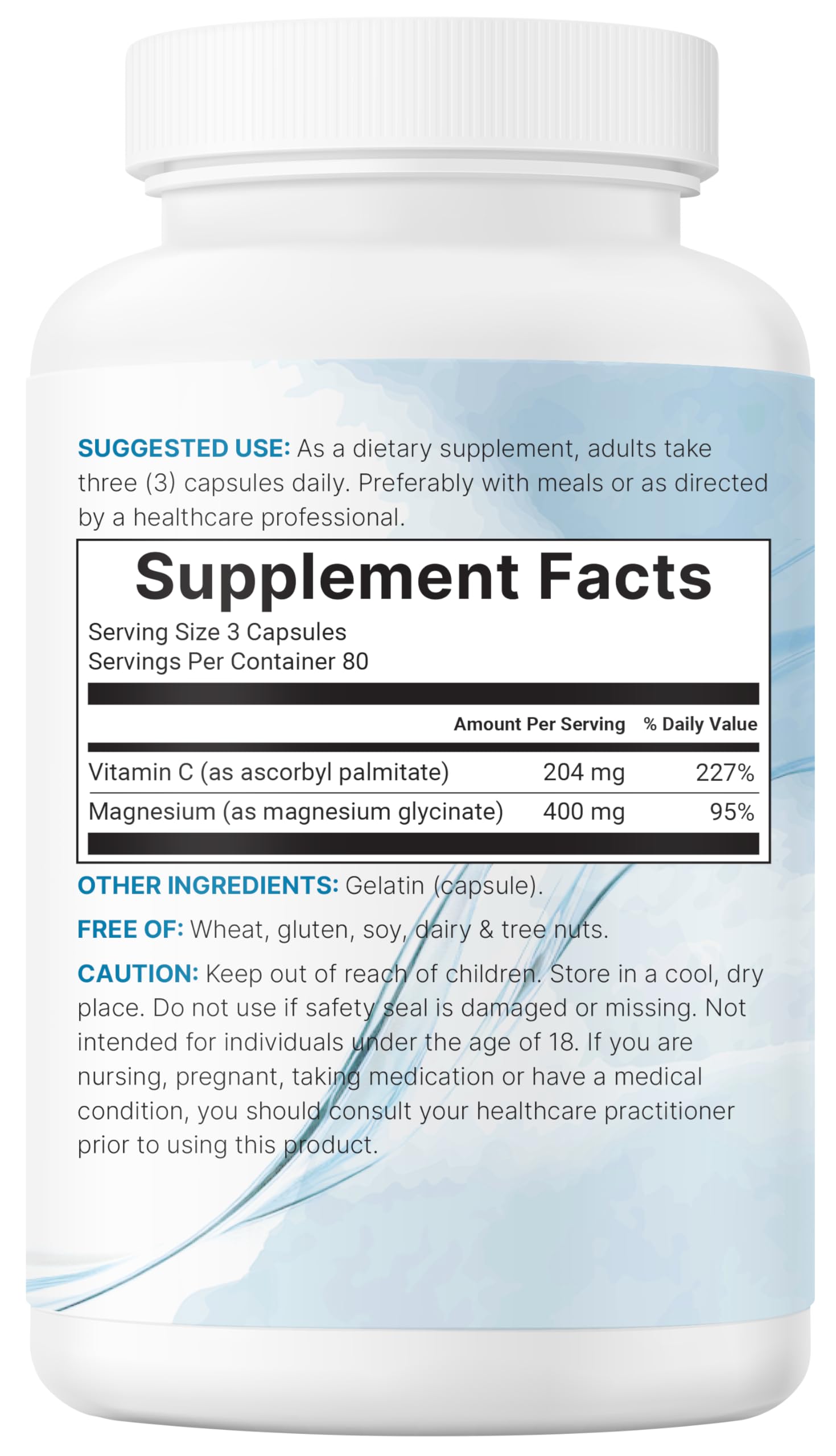 Micro Ingredients Magnesium Glycinate Capsules with other supplements