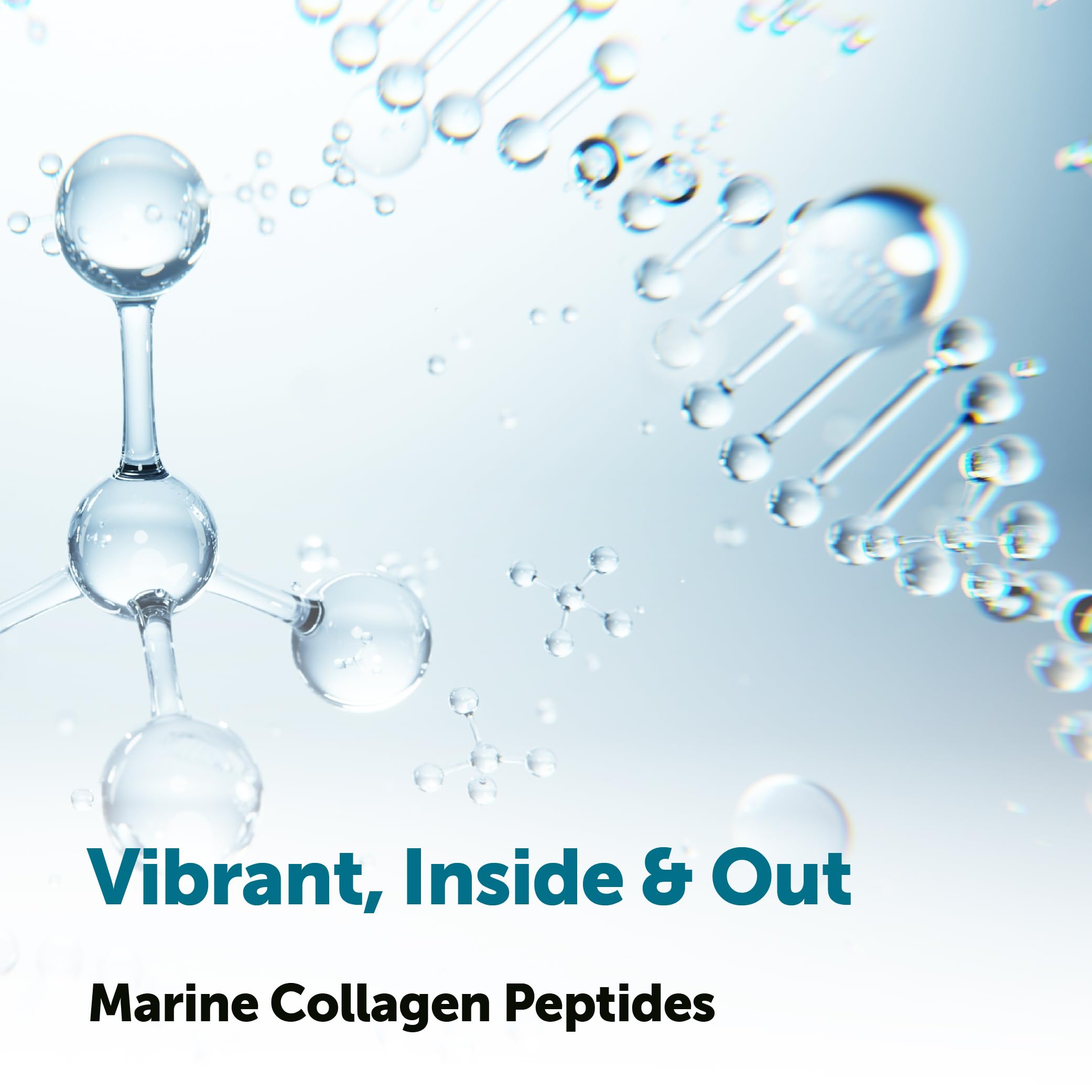 Micro Ingredients Marine Collagen Peptide Powder in a glass of water