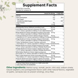 Micro Ingredients Mega Mushroom Gummies 120 count bottle side view