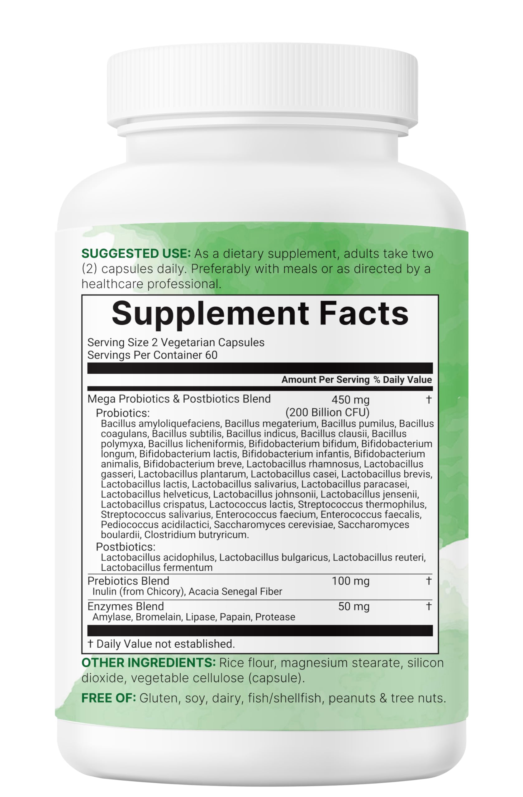 Micro Ingredients Mega Probiotic Veggie Capsules in hand