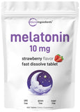 Micro Ingredients Melatonin 10mg tablet front view with packaging