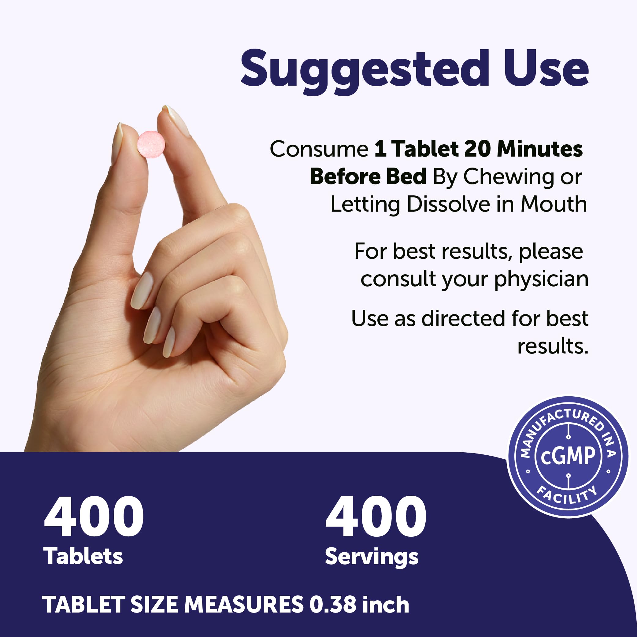 Micro Ingredients Melatonin 20mg Strawberry Tablets packaging