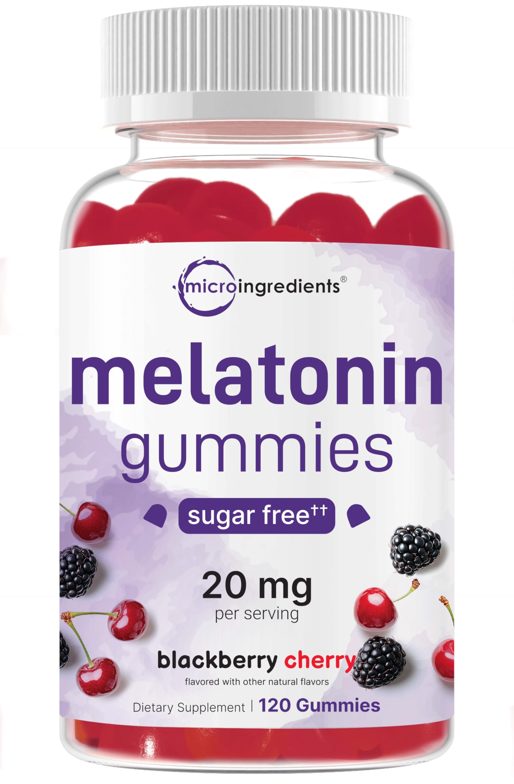 Micro Ingredients Melatonin Gummies 120 Count front view