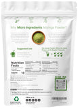 Micro Ingredients Moringa Leaf Powder packaging side view