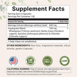 Micro Ingredients Moringa Oleifera Capsules side view showing label