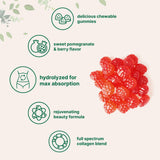 Micro Ingredients Multi Collagen Gummies displayed on a wooden table