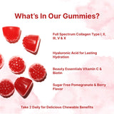 Micro Ingredients Multi Collagen Gummies sugar-free pomegranate and berry flavour