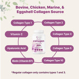 Micro Ingredients Multi Collagen Peptides Complex nutritional information