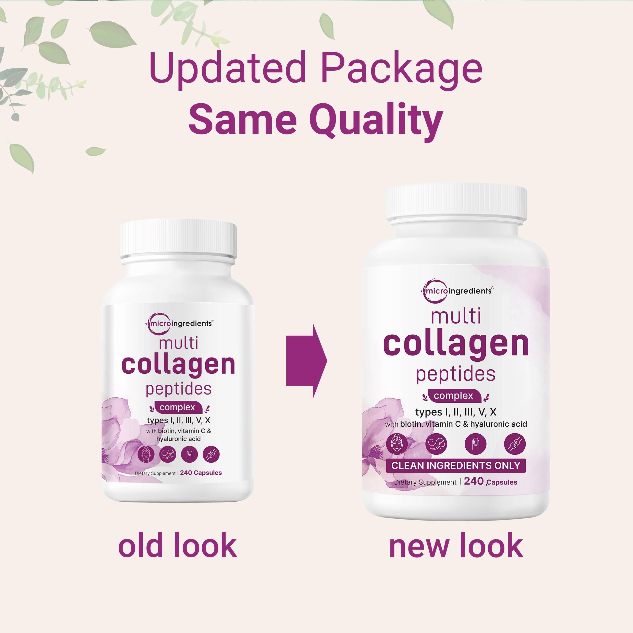 Micro Ingredients Multi Collagen Peptides Complex packaging details