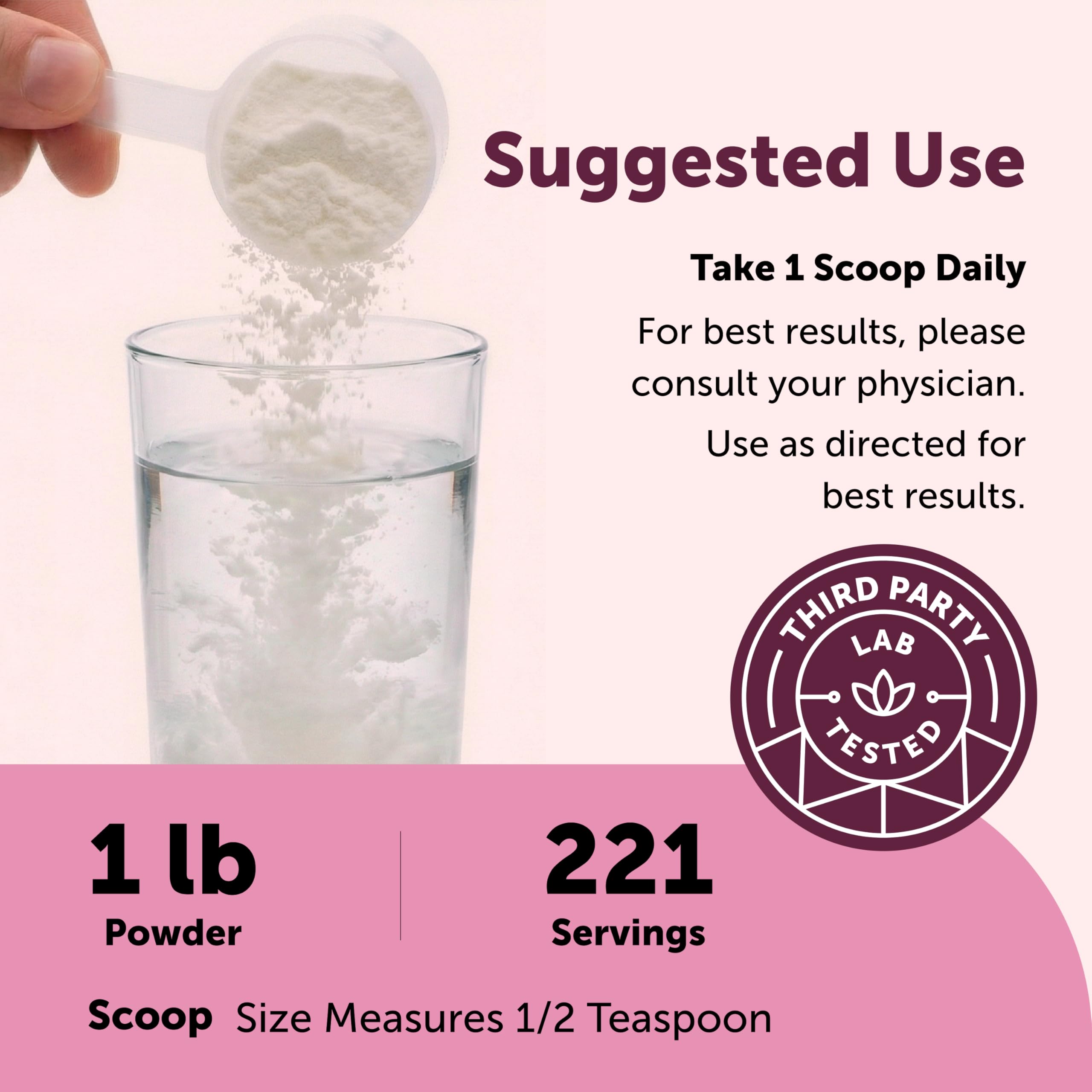 Micro Ingredients Myo-Inositol & D-Chiro Inositol Powder scoop and powder