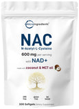 Micro Ingredients NAC 600mg softgels front view