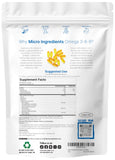 Micro Ingredients Omega 3-6-9 Fish Oil Softgel Complex side view