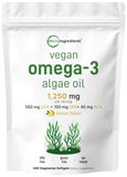 Micro Ingredients Omega-3 algae oil veggie softgels front view