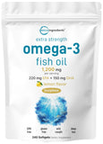 Micro Ingredients Omega-3 Fish Oil Softgels 1200mg front view