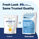 Micro Ingredients Omega-3 Fish Oil Softgels 4200mg back view