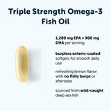 Micro Ingredients Omega-3 Fish Oil Softgels 4200mg side view