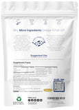 Micro Ingredients Omega-3 Fish Oil Softgels on a wooden table