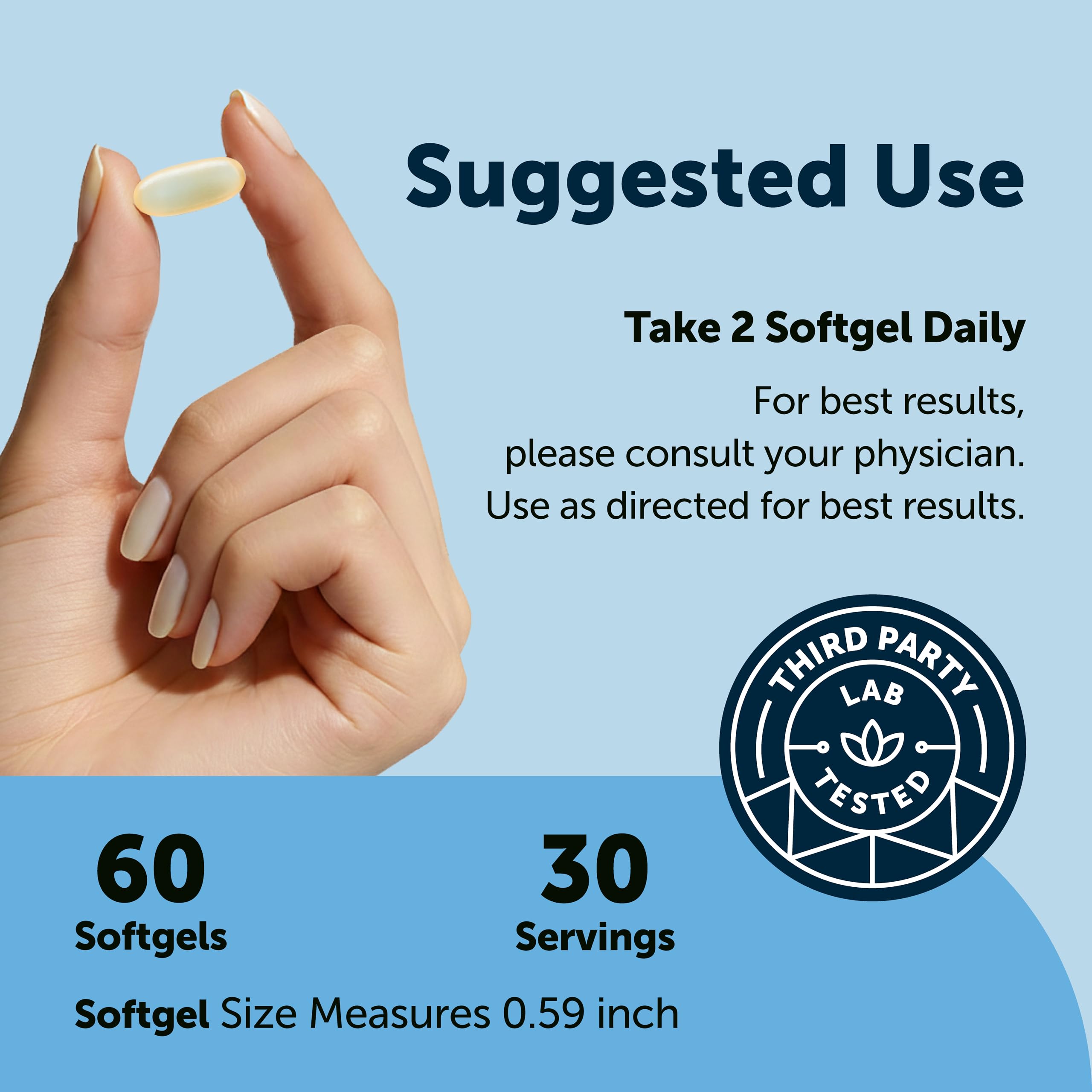 Micro Ingredients Omega-3 Fish Oil softgels with lemon
