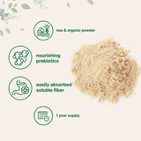 Micro Ingredients Organic Acacia Senegal Powder back view with nutritional information