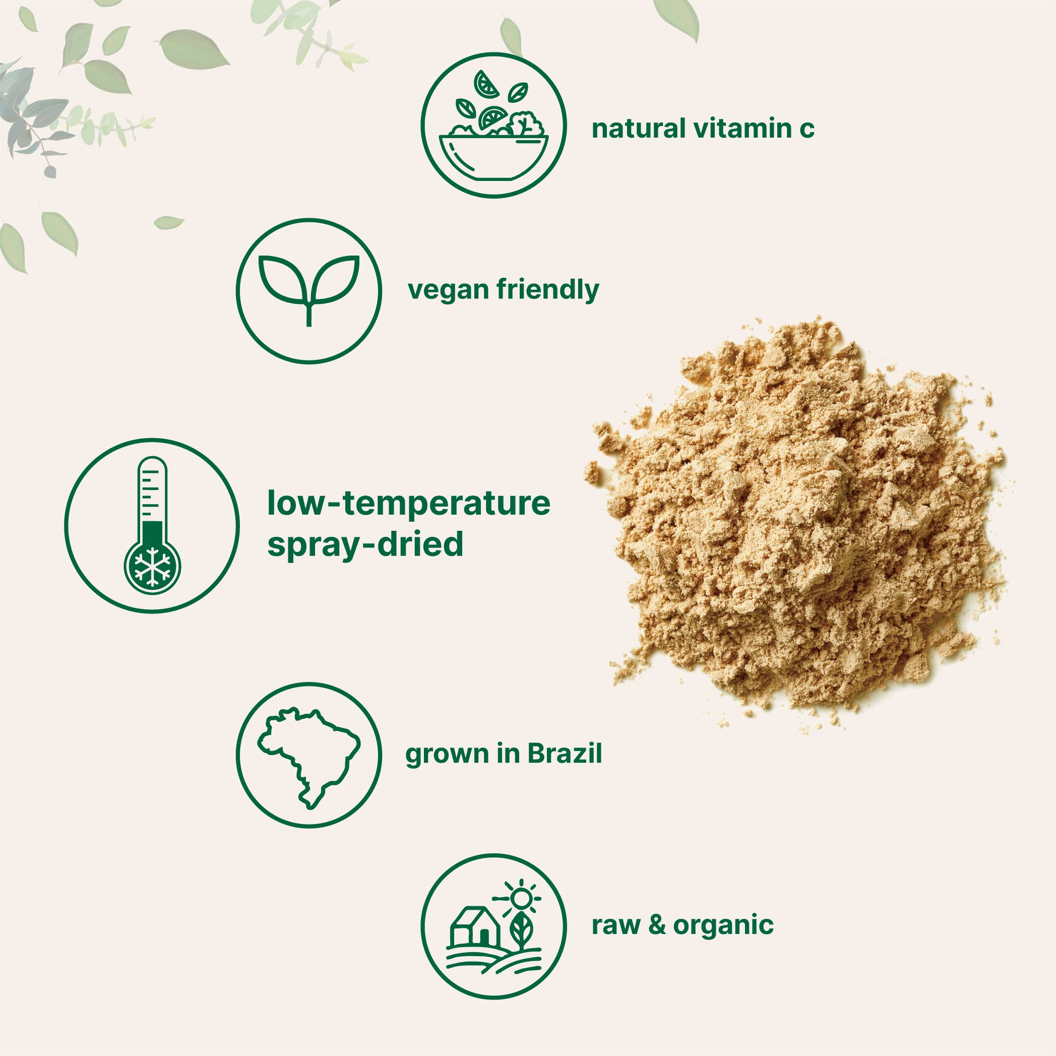 Micro Ingredients Organic Acerola Vitamin C Powder packaging