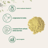 Micro Ingredients Organic Amla Powder in a glass of smoothie