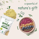 Micro Ingredients Organic Amla Powder lifestyle scene with fruits
