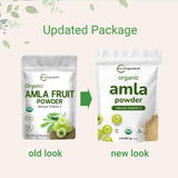 Micro Ingredients Organic Amla Powder scoop size comparison