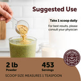 Micro Ingredients Organic Ashwagandha Root Powder 907g in a bowl with a spoon