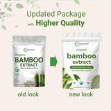 Micro Ingredients Organic Bamboo Extract Powder in a glass of water