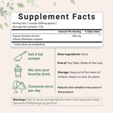 Micro Ingredients Organic Bamboo Extract Powder scoop and powder