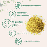 Micro Ingredients Organic Bee Pollen Granules with smoothie ingredients