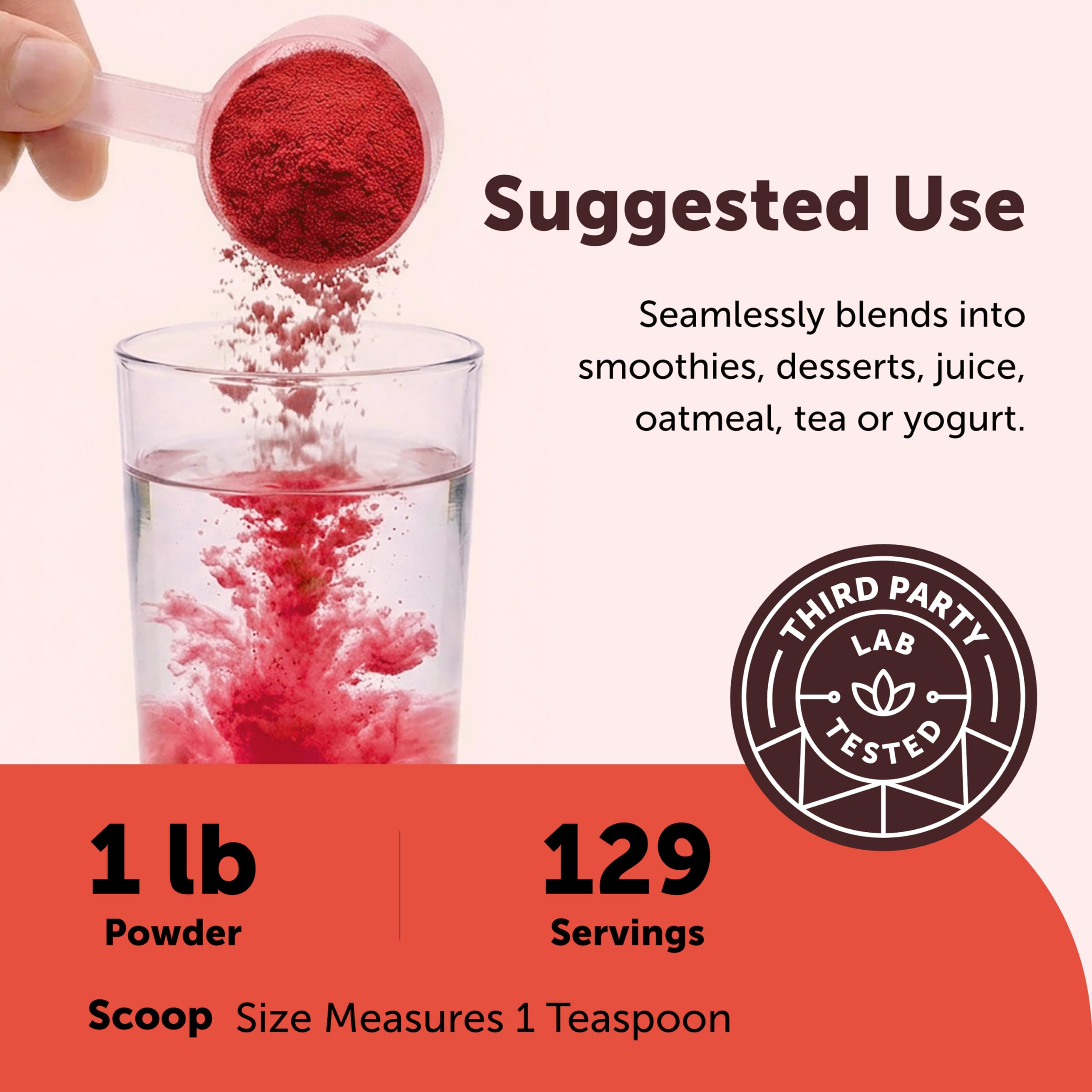 Micro Ingredients Organic Beet Root Juice Powder in a bowl
